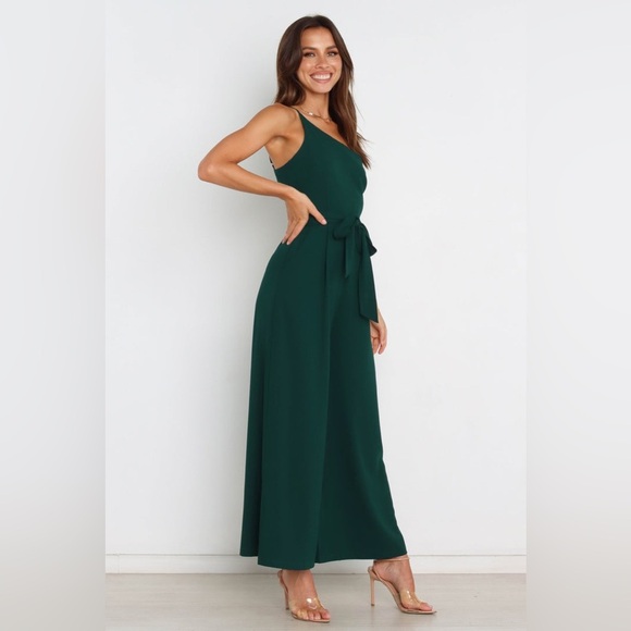 Petal & pup wide leg single shoulder strap jumpsuit nwot - Picture 4 of 6